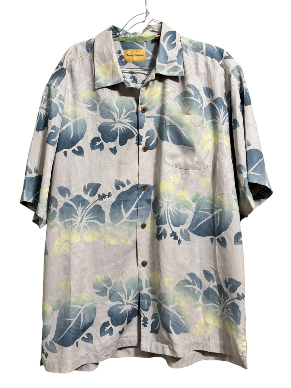 Tommy Bahama 100% Silk Hawaiian Camp Shirt | Tropical Floral Button-Up